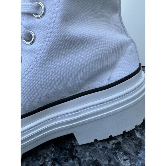 Converse CT All Star White Lugged Heel Platform Women Sneakers A10364C Sz 10.5 - Picture 5 of 15